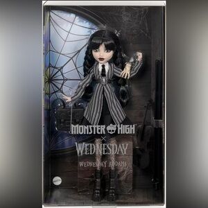 2024 Mattel Monster High Wednesday Addams & Pet Thing Doll IN HAND